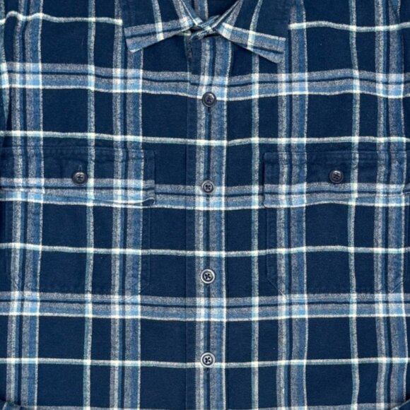 L.L. BEAN Men's EUC Chamois Shirt Slightly Fitted Plaid | Size LT - Picture 4 of 8